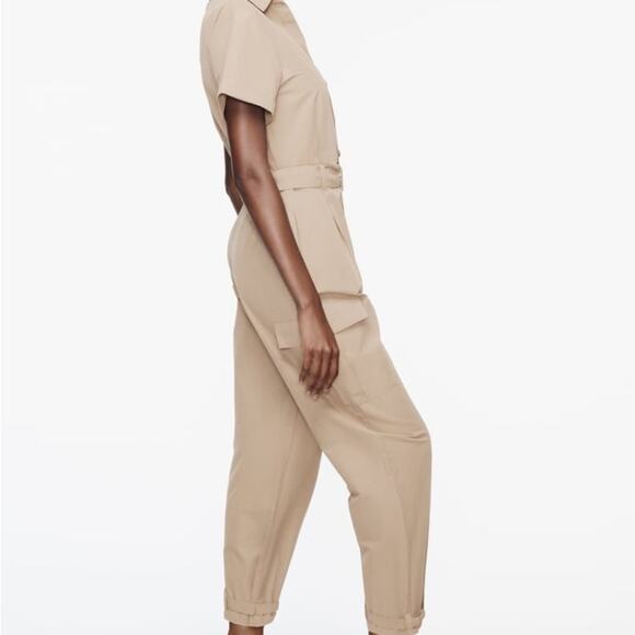 ZARA BELTED CARGO JUMPSUIT - Picture 11 of 12